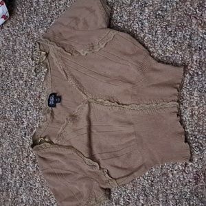 Brown crop top